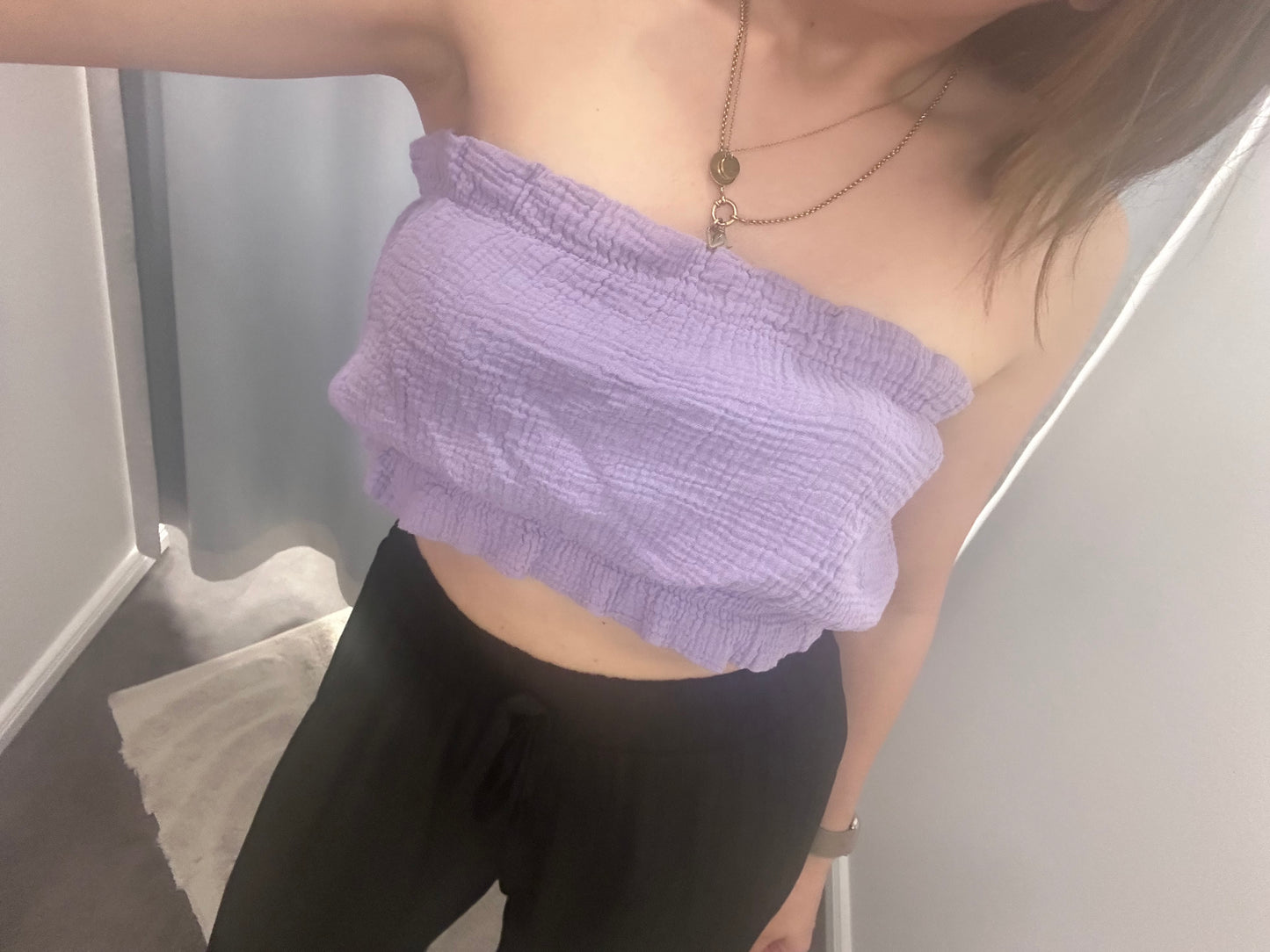 MUSSELIN BANDEAU TOP