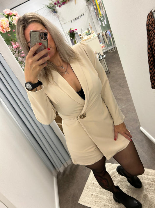 BLAZER JUMPSUIT BEIGE