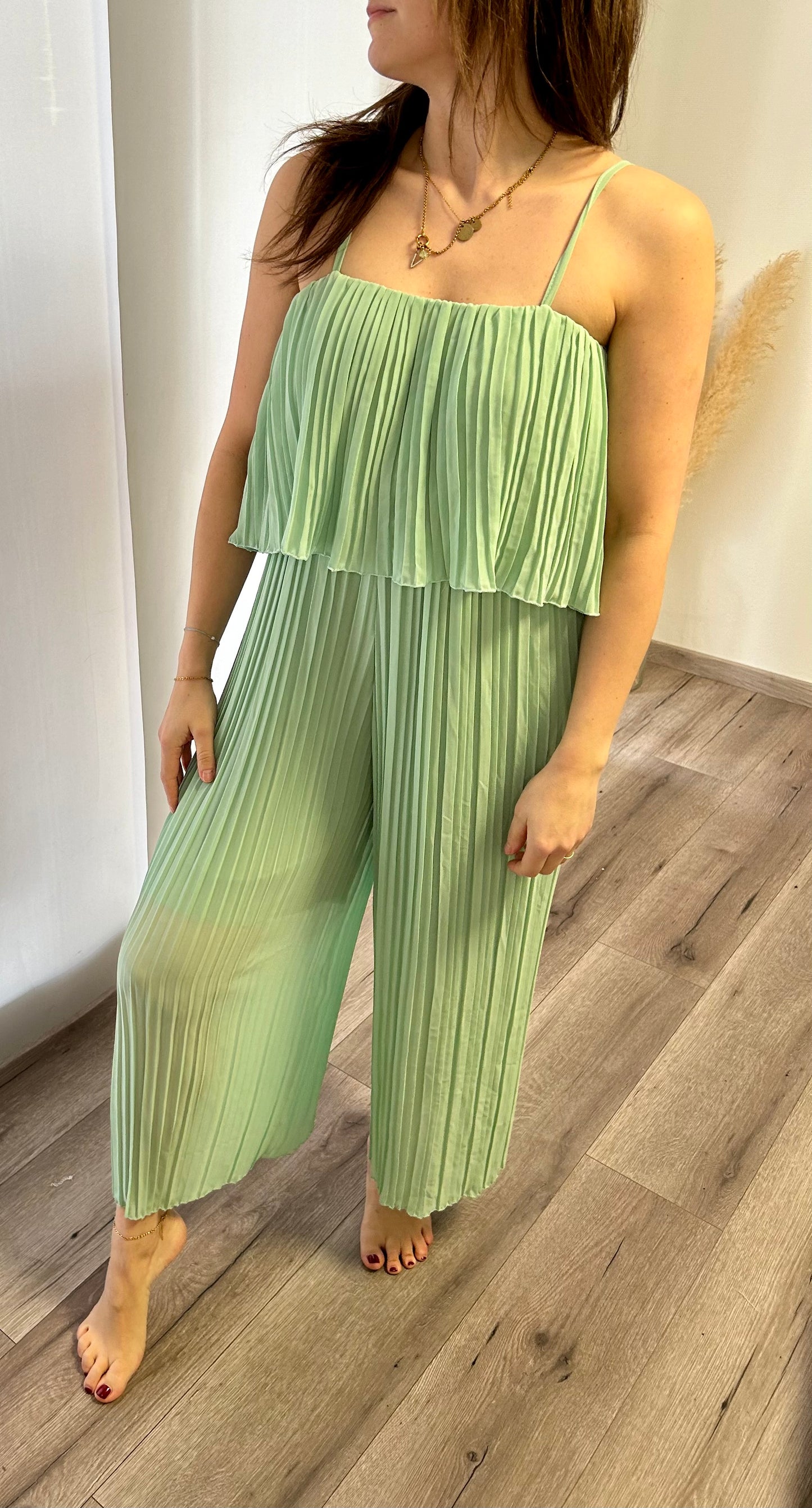 PLISSEE JUMPSUIT