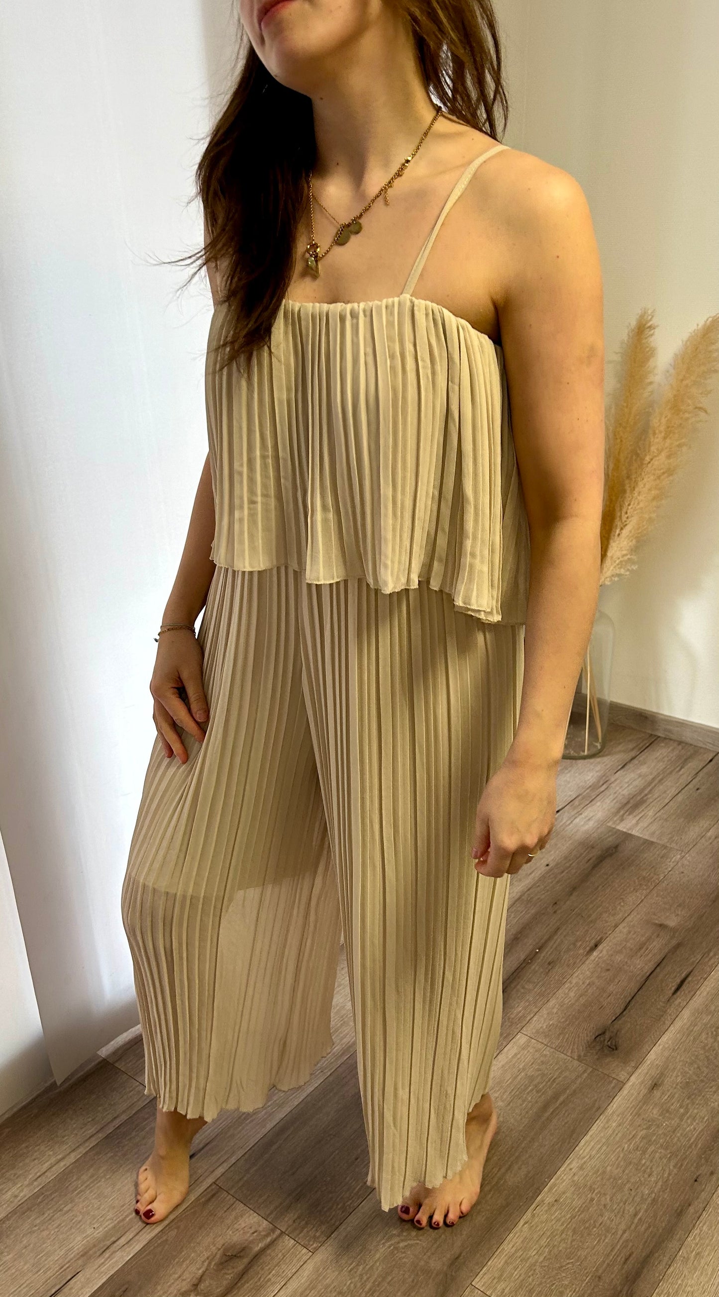 PLISSEE JUMPSUIT