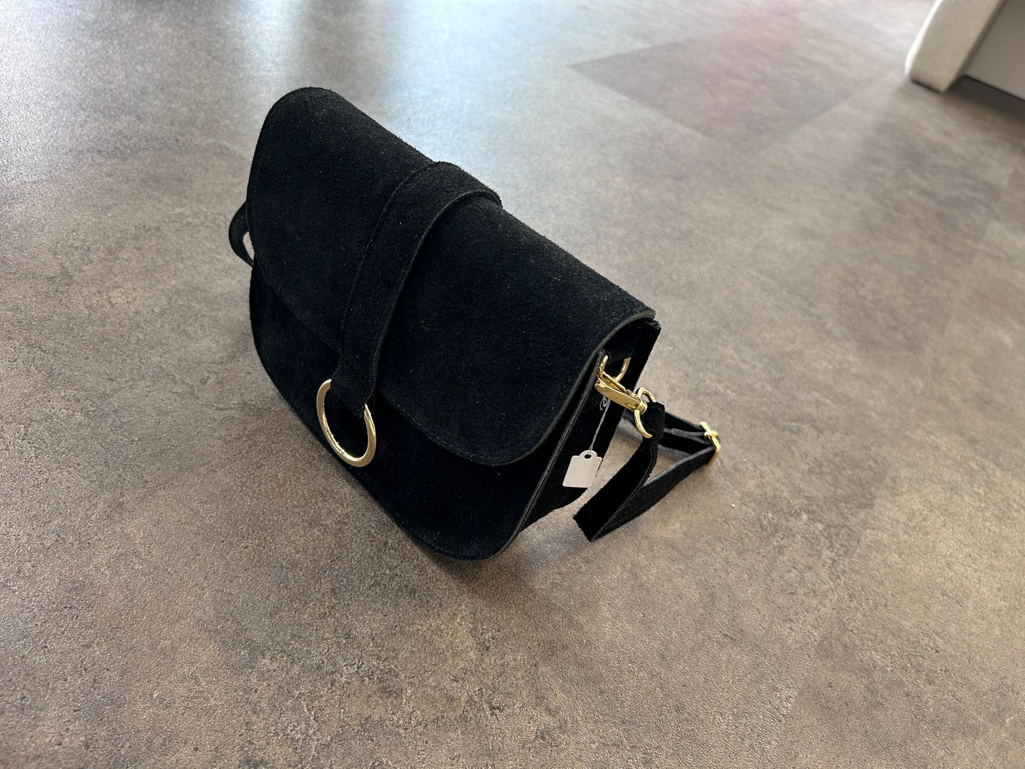 WILDLEDERTASCHE SCHWARZ