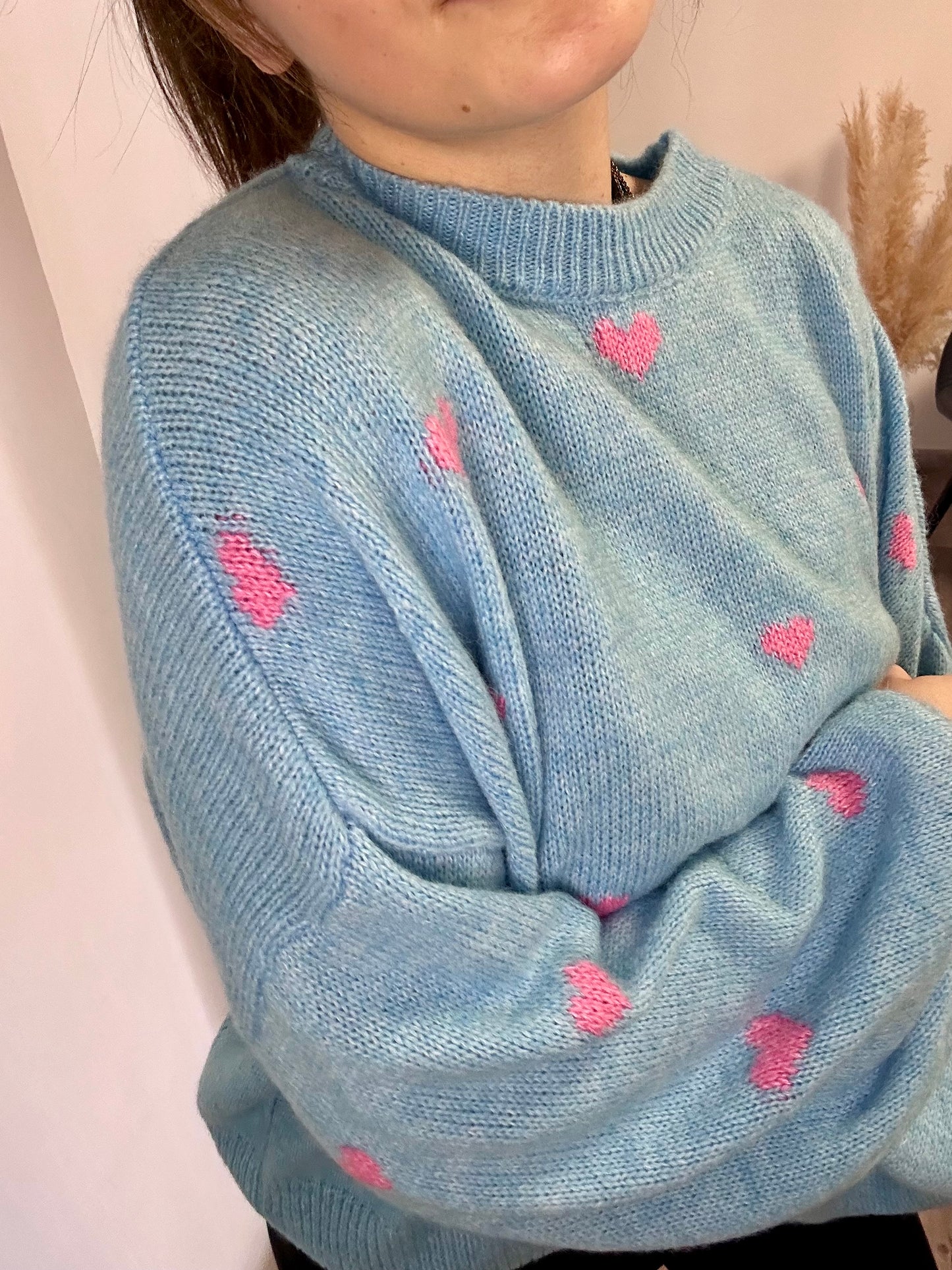 PULLOVER "BLUE HEARTS"