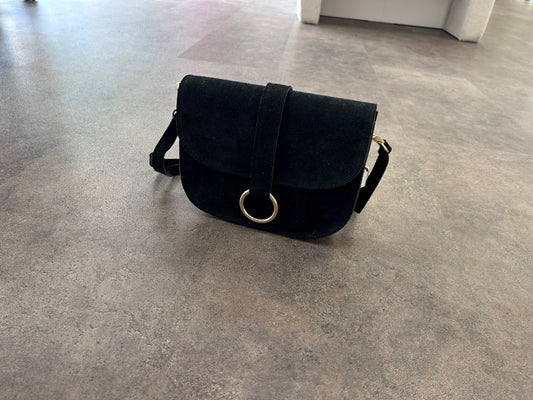 WILDLEDERTASCHE SCHWARZ