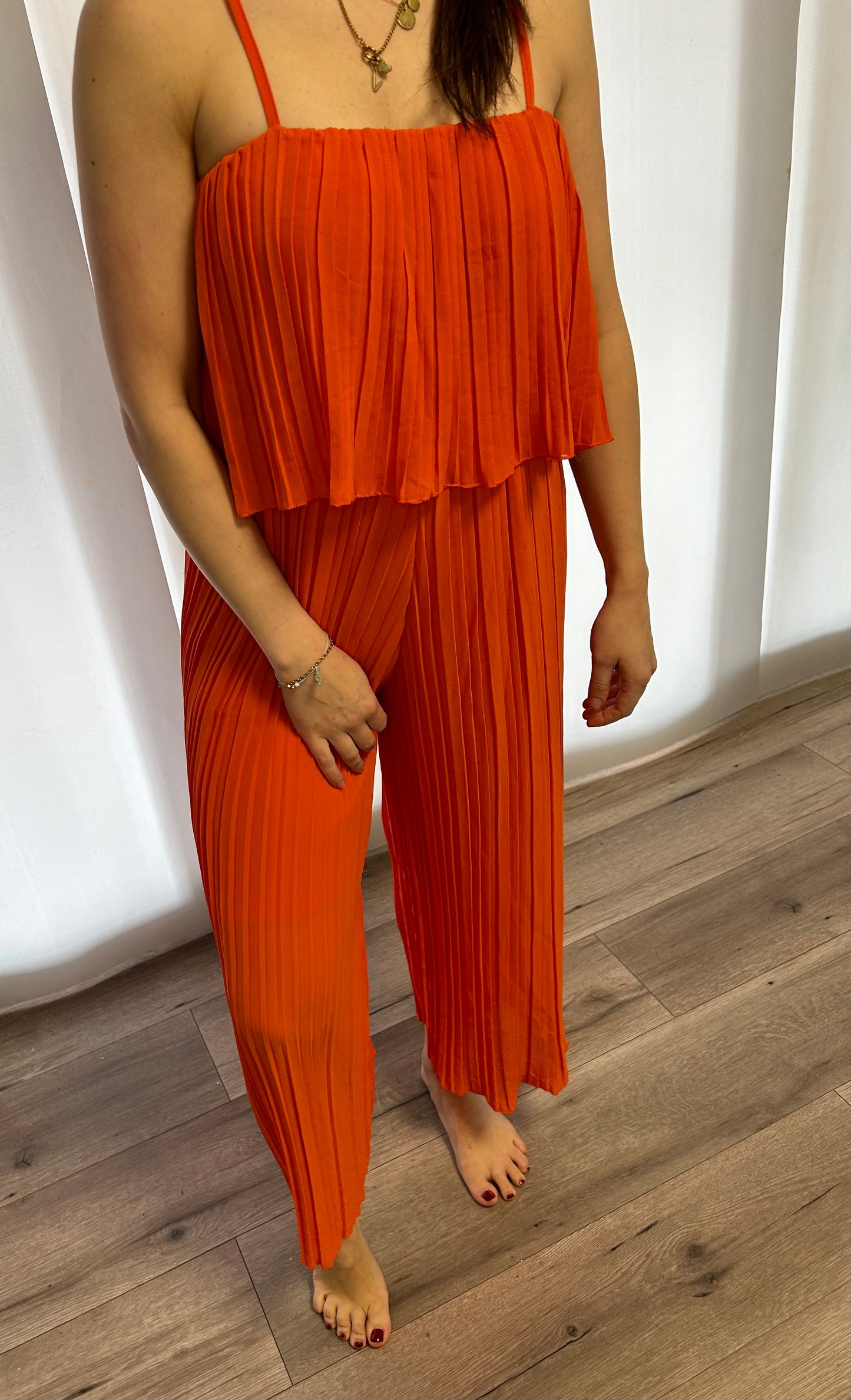 PLISSEE JUMPSUIT