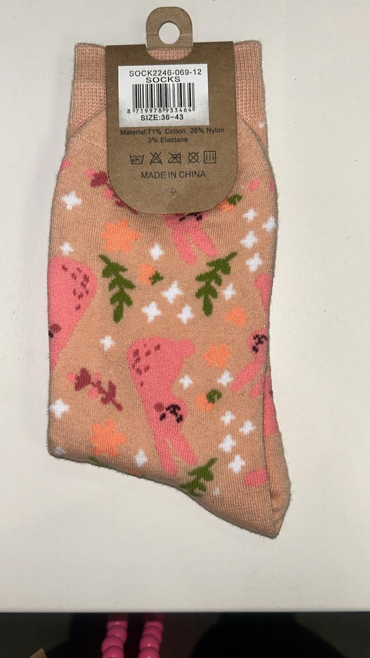 SOCKEN MIT PRINT HASEN 36-43