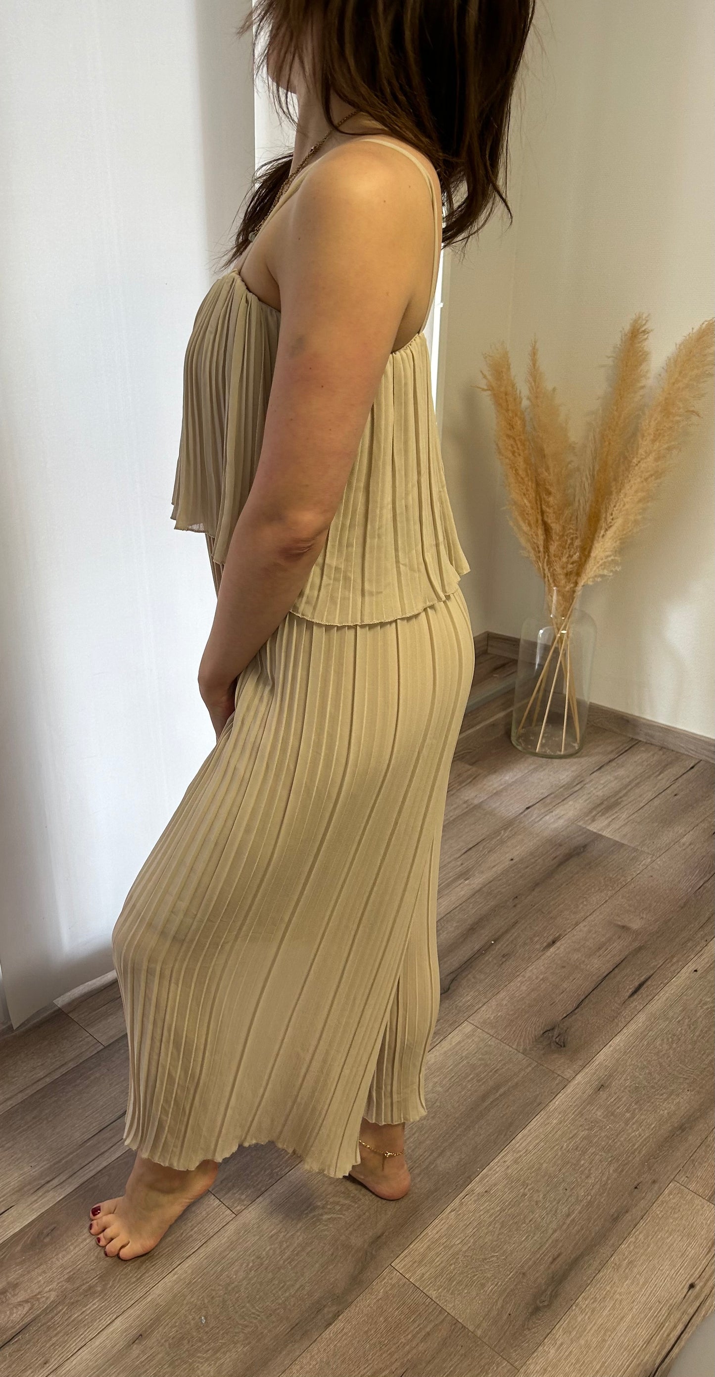 PLISSEE JUMPSUIT