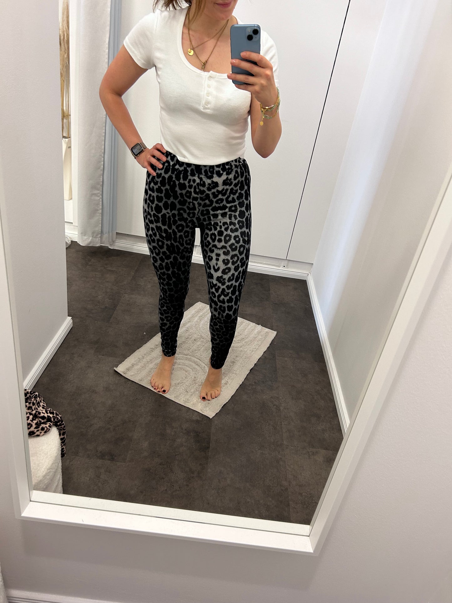 LEGGINGS LEOPRINT GREY