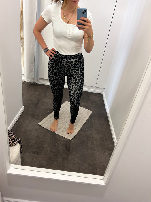 LEGGINGS LEOPRINT GREY