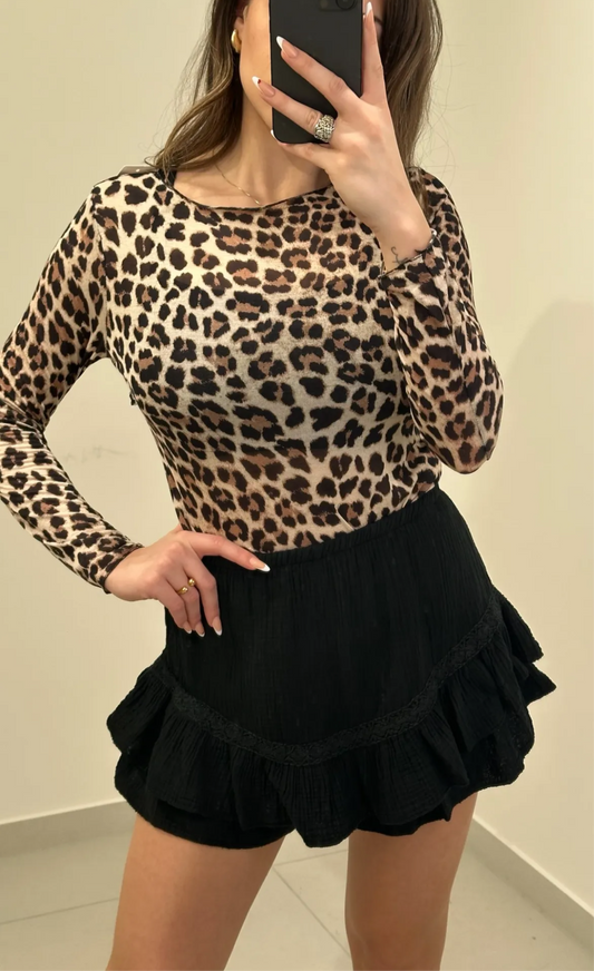 CASHMERE LONGSLEEVE LEOPRINT