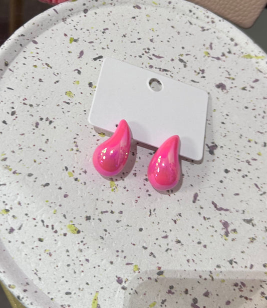 OHRSTECKER DROPS PINK