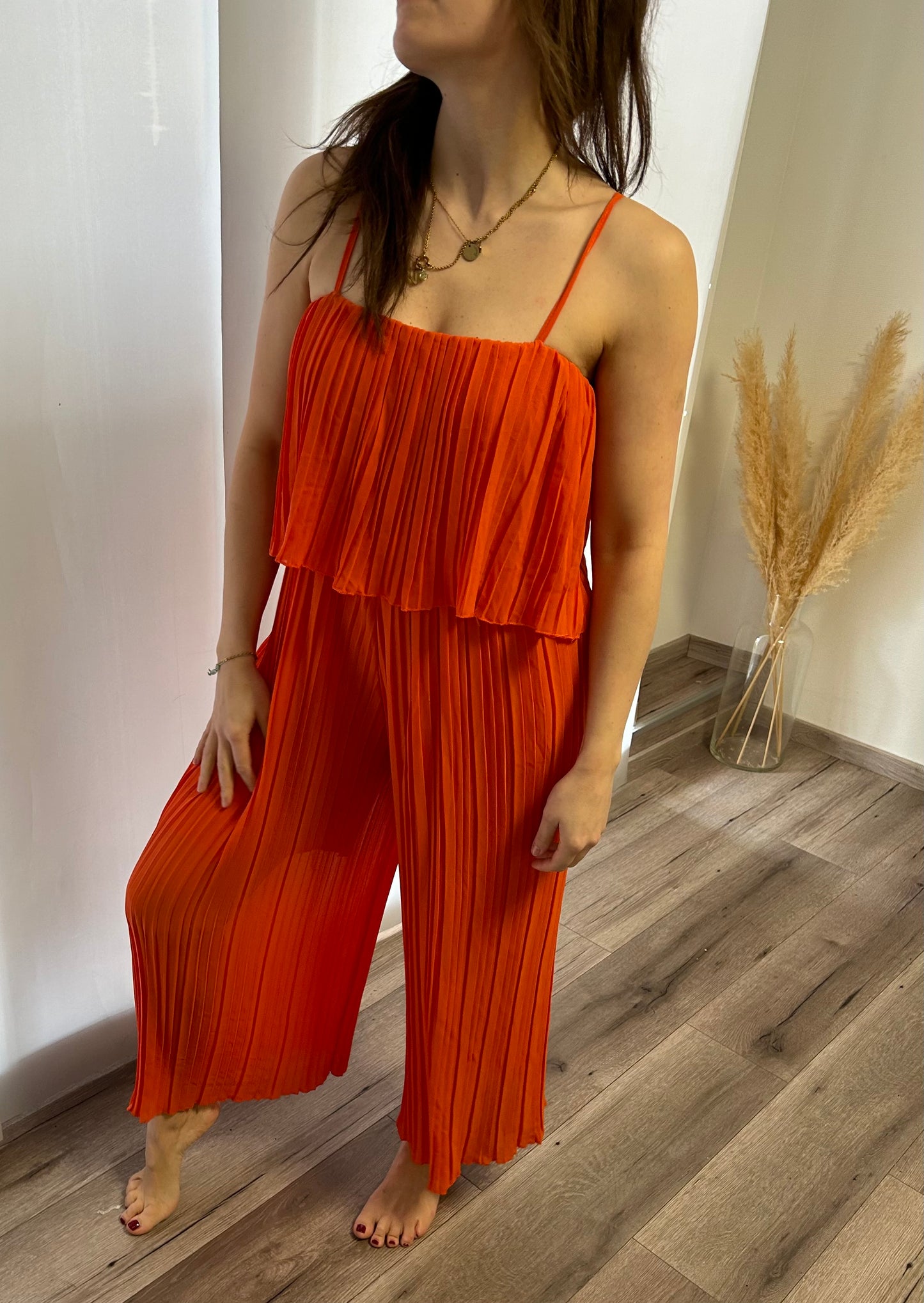 PLISSEE JUMPSUIT