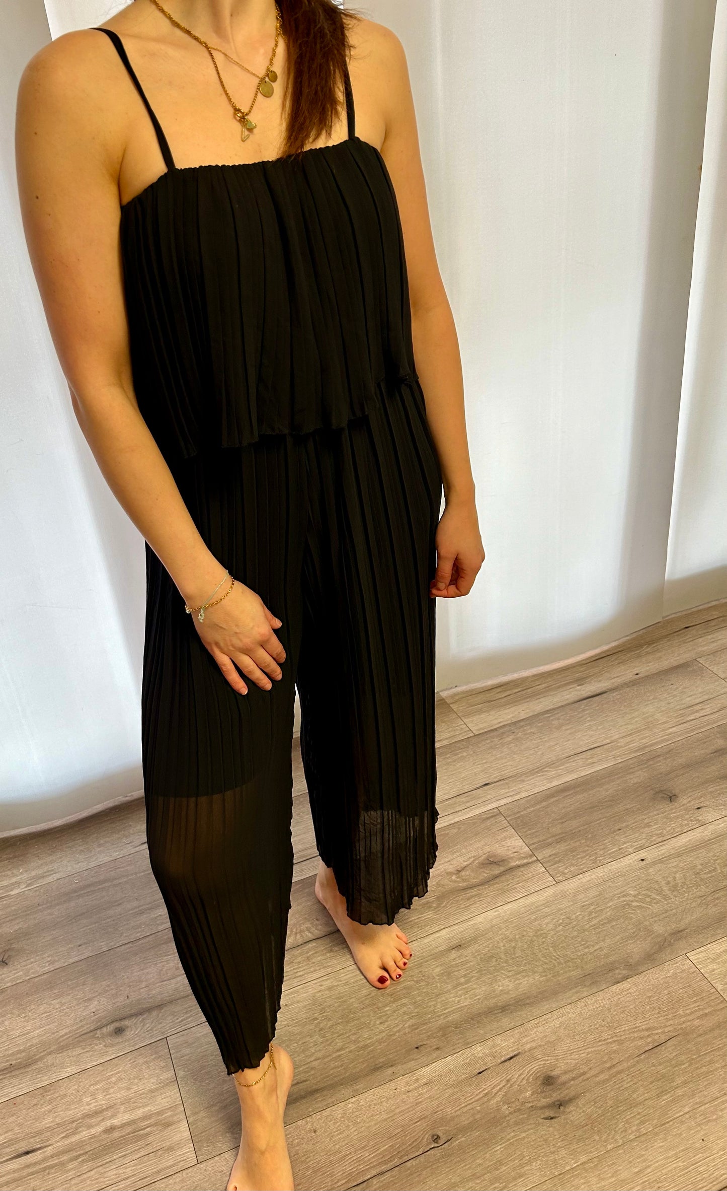 PLISSEE JUMPSUIT