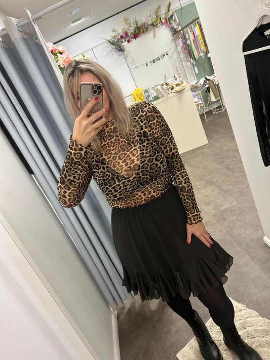 MESH TOP GLITTER LEO