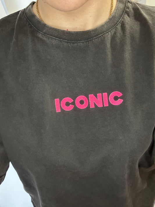 TSHIRT ICONIC ANTHRAZIT