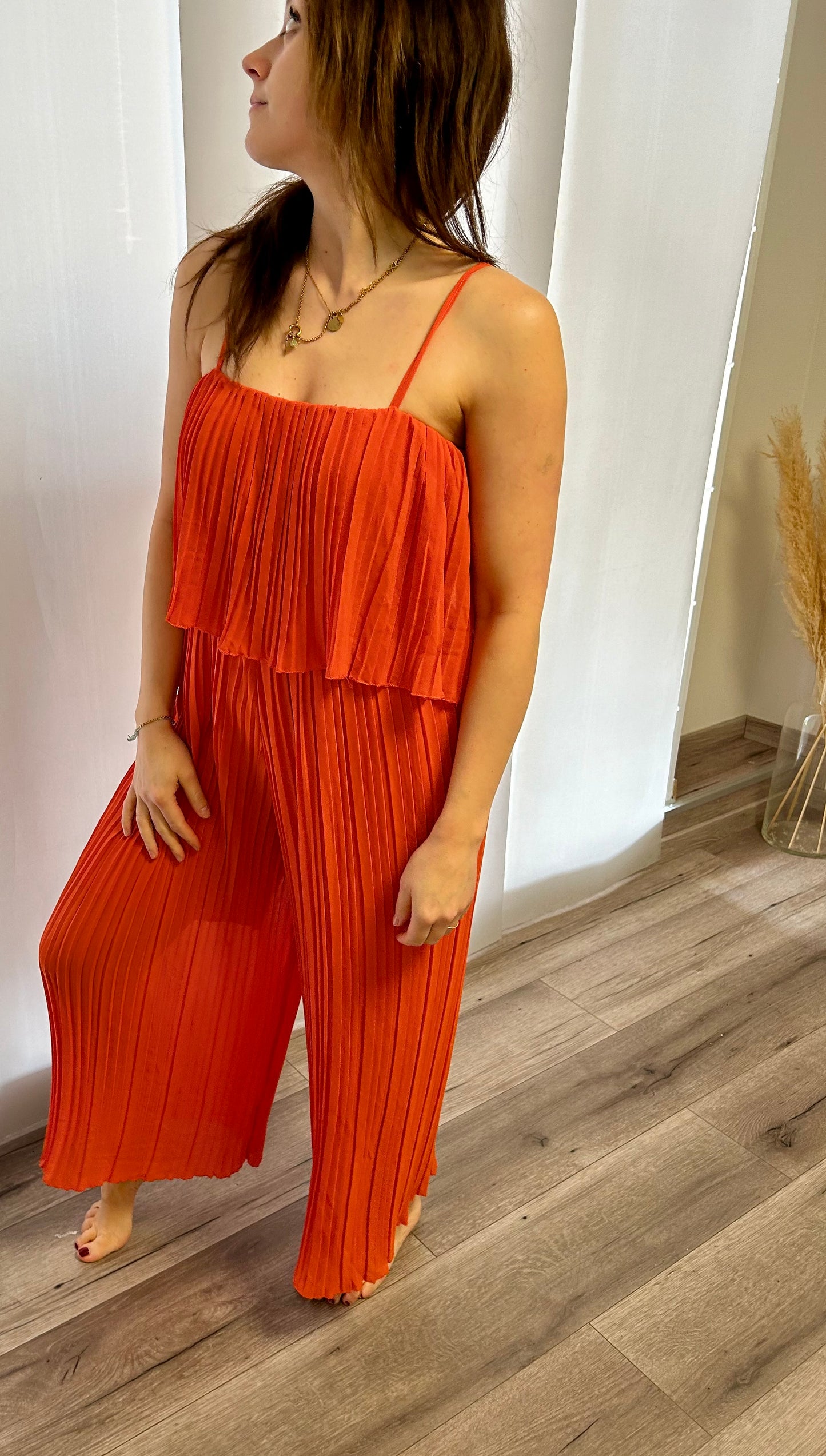 PLISSEE JUMPSUIT