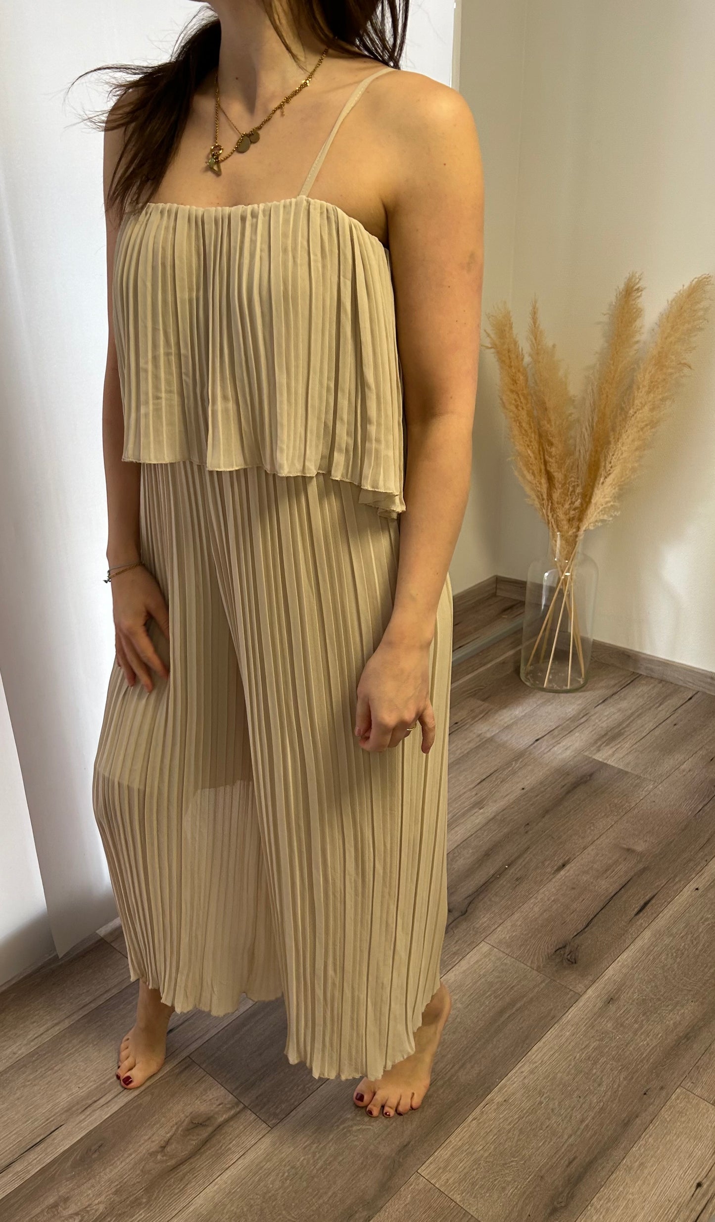 PLISSEE JUMPSUIT