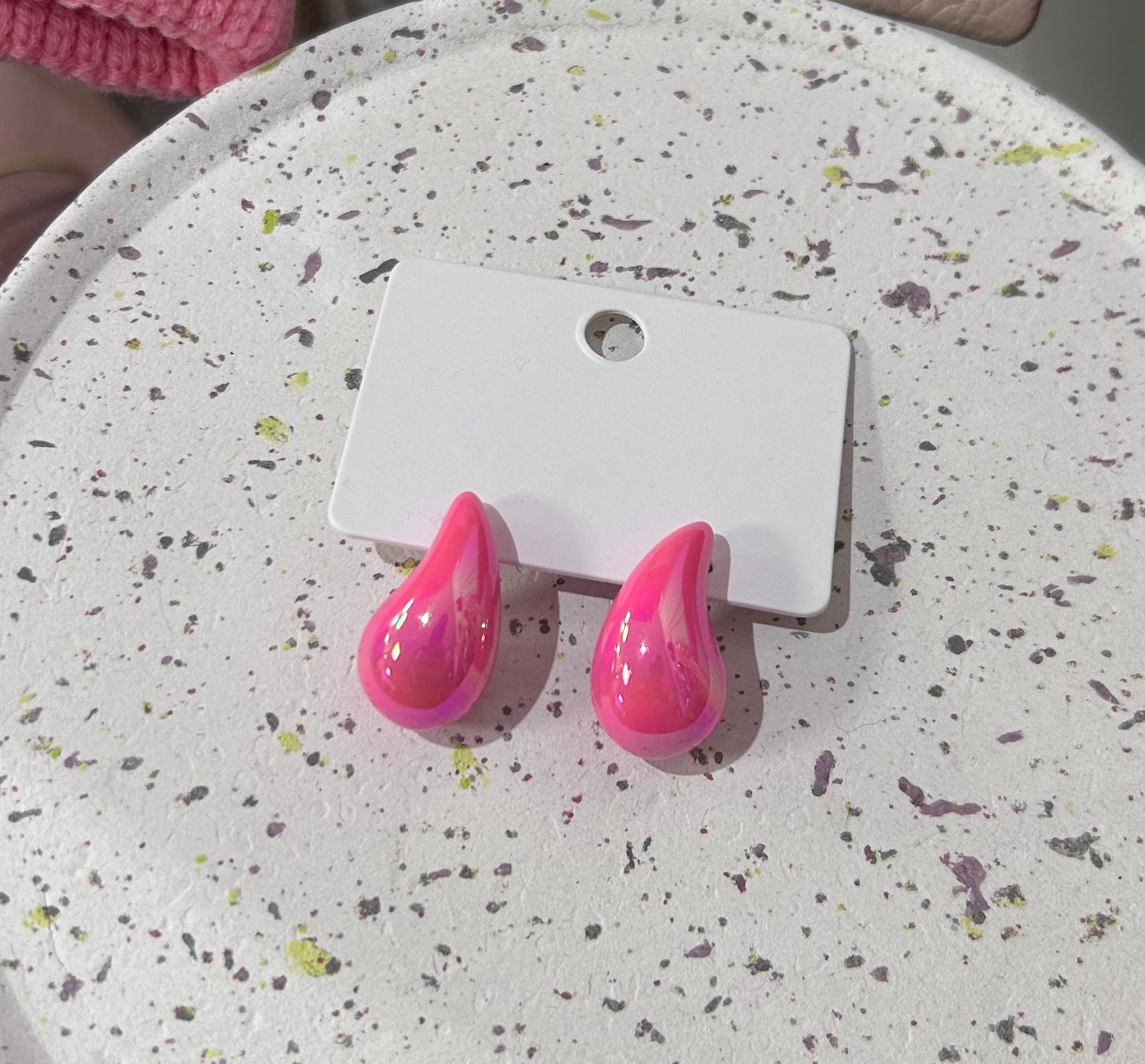 OHRSTECKER DROPS PINK