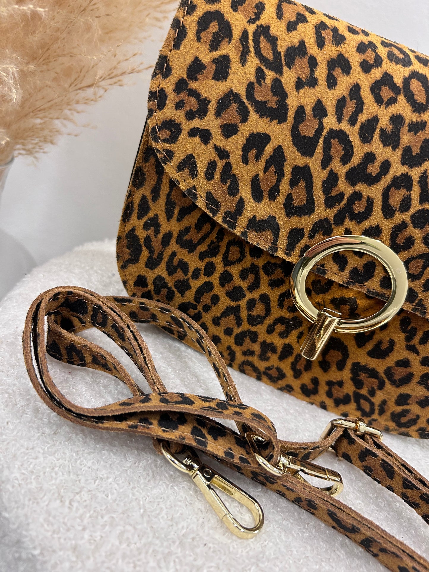 HANDTASCHE LEO CAMEL