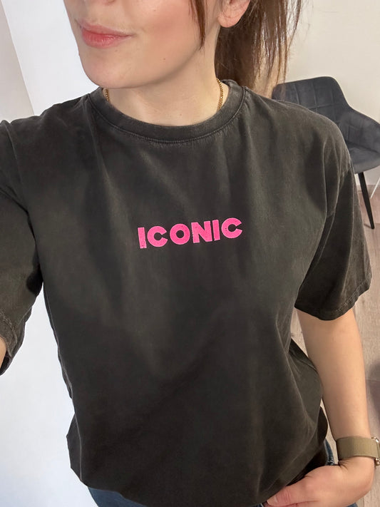 TSHIRT ICONIC ANTHRAZIT