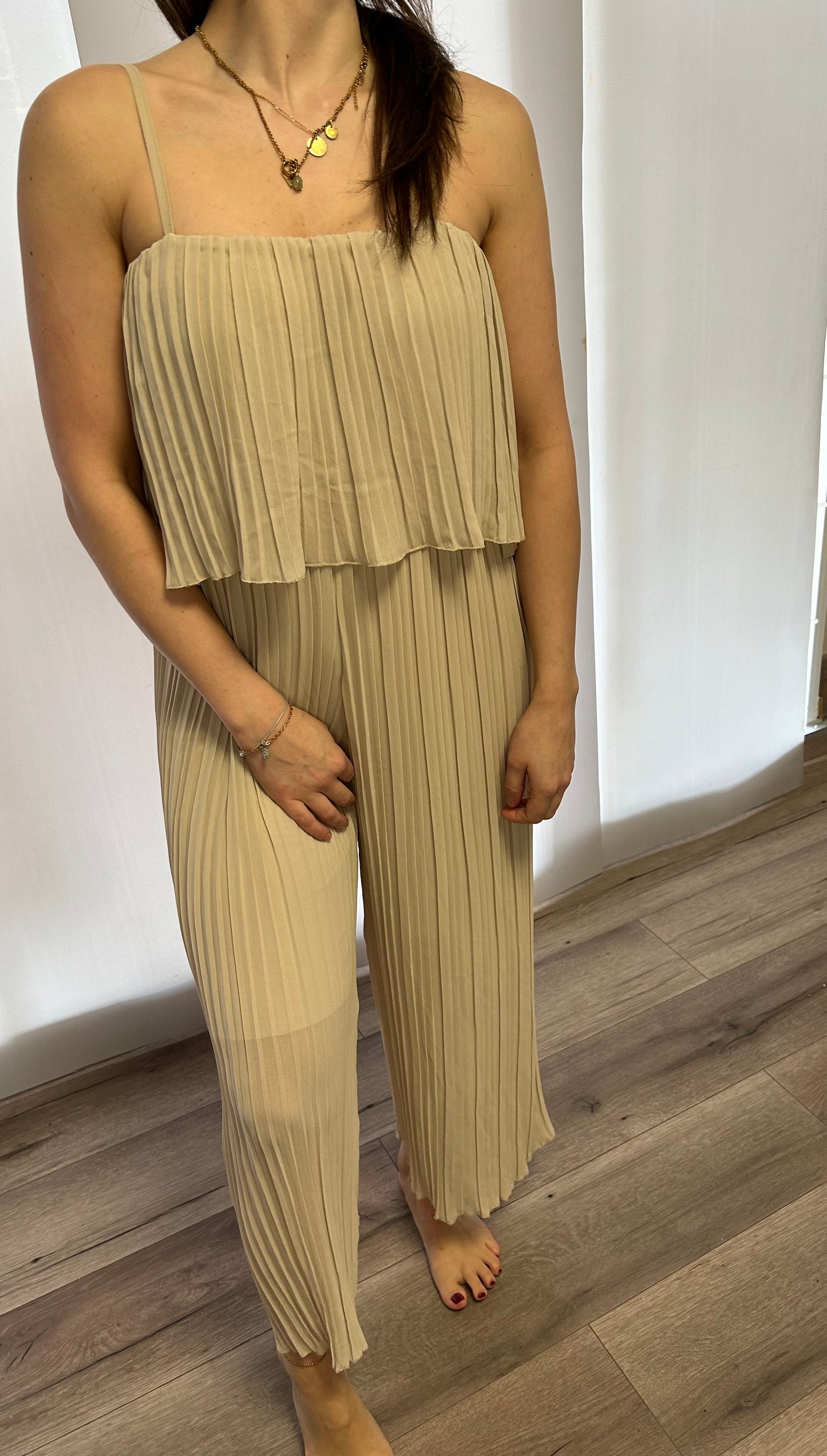 PLISSEE JUMPSUIT