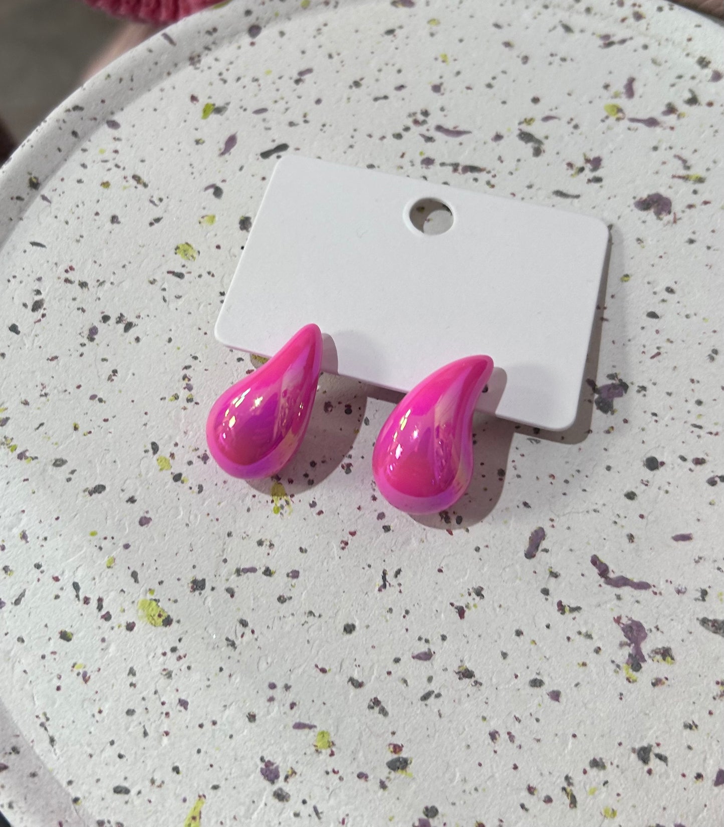 OHRSTECKER DROPS PINK