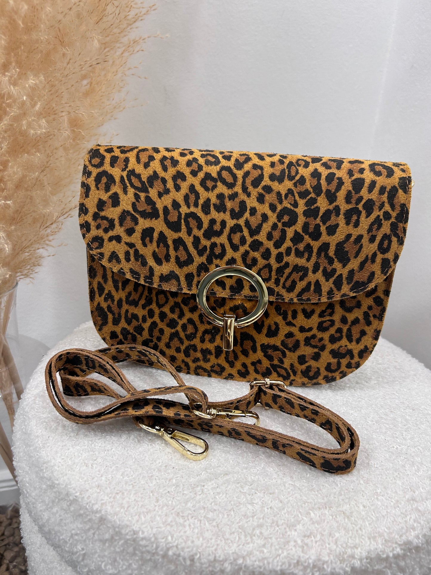 HANDTASCHE LEO CAMEL