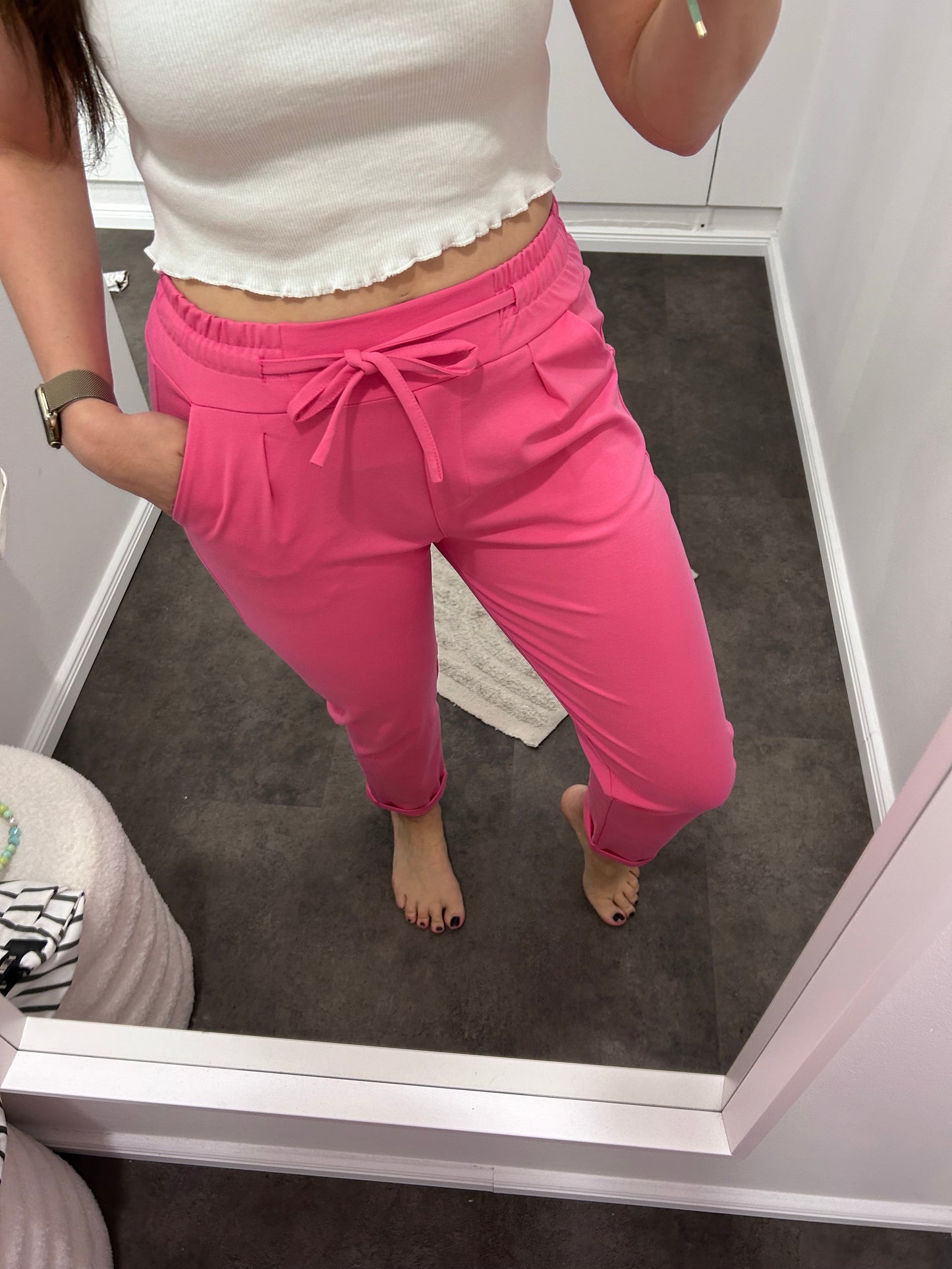 HOSE JOGPANTS HELLES PINK