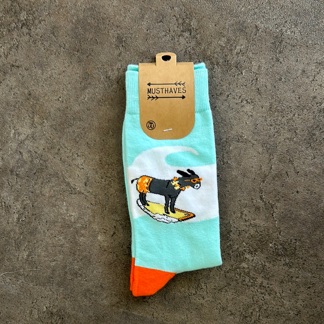 SOCKEN MIT PRINT ESEL 38-45