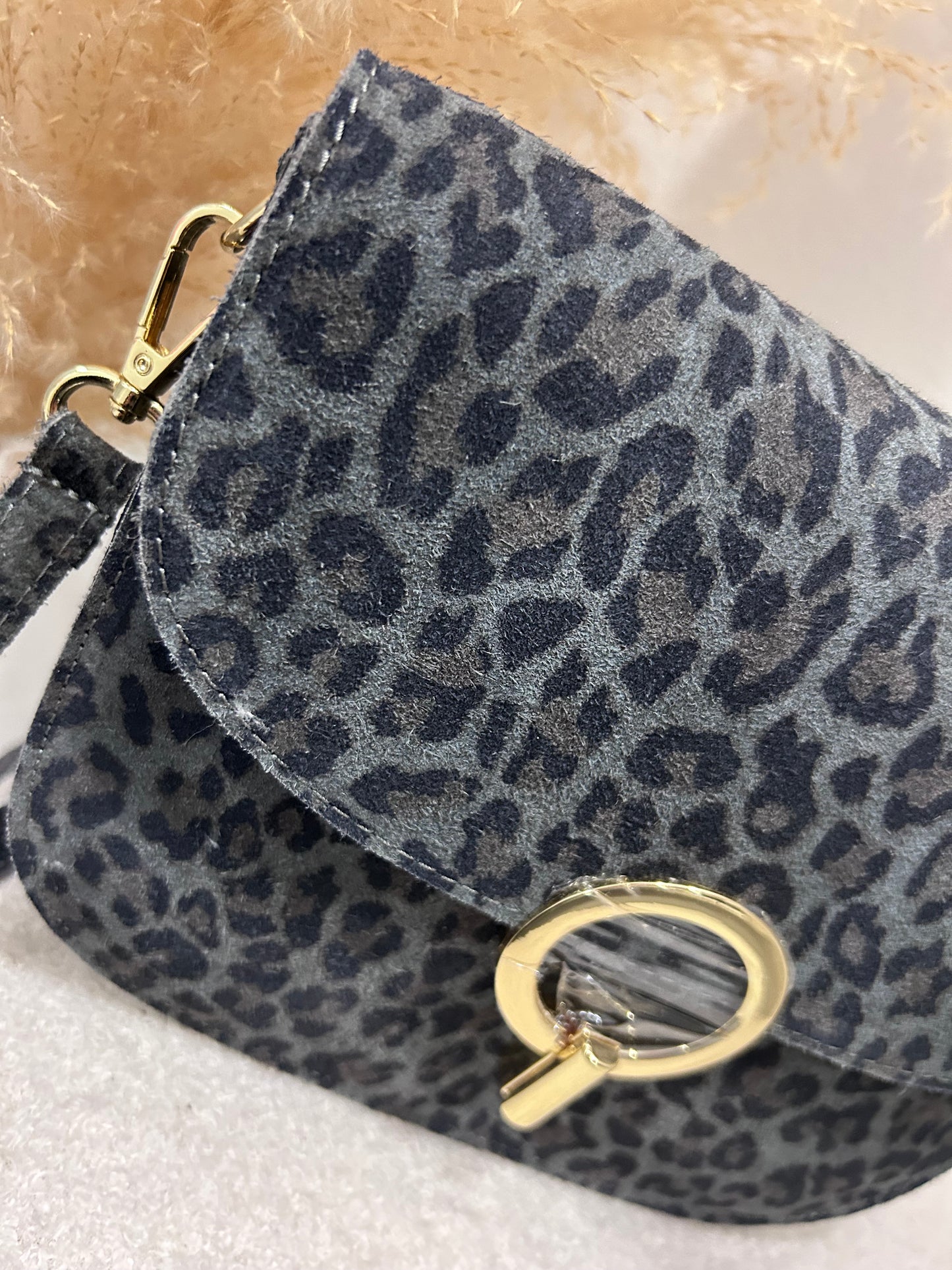 HANDTASCHE LEO ANTHRAZIT